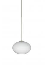 Besa Lighting 1XC-561207-SN - Besa Pendant Lasso Satin Nickel Opal Matte 1x50W MAX GY6.35 Base
