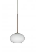 Besa Lighting 1XT-561207-BR - Besa Pendant Lasso Bronze Opal Matte 1x50W MAX GY6.35 Base