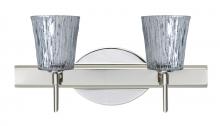 Besa Lighting 2SW-5125SF-LED-CR - Besa Wall Nico 4 Chrome Stone Silver Foil 2x5W LED