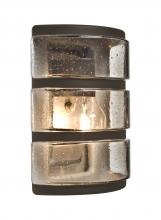 Besa Lighting AQUARBH-SM-BR - Besa, Aqua Series Post mount, Bronze/Smoke Bubble, 1x75W Medium Base