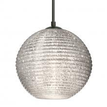 Besa Lighting J-4616GL-BK - Besa Kristall 8 Pendant For Multiport Canopy Black Glitter 1x75W Medium Base