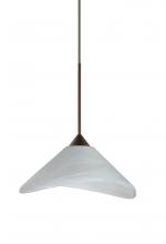 Besa Lighting RXP-191352-BR - Besa Pendant Hoppi Bronze Marble 1x50W MAX GY6.35 Base