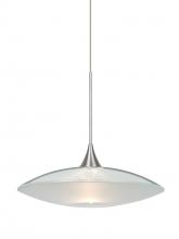 Besa Lighting RXP-6294CL-SN - Besa Pendant Spazio Satin Nickel Clear/Frost 1x50W MAX GY6.35 Base