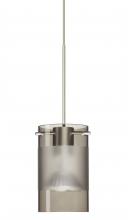 Besa Lighting RXP-6524ES-LED-SN - Besa Scope 4 Pendant Rxp Smoke/Frost Satin Nickel 1x5W LED MR16