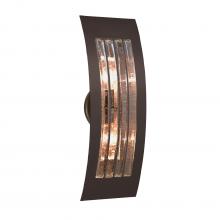Besa Lighting SAIL17SM-EDIL-BR - Besa, Sail Wall Sconce, Smoke Bubble, Bronze Finish, 2x8W LED Filament
