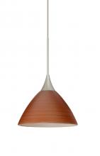 Besa Lighting X-1743CH-SN - Besa Pendant For Multiport Canopy Domi Satin Nickel Cherry 1x50W MAX GY6.35 Base