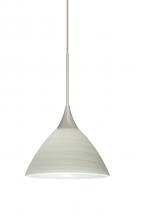 Besa Lighting X-1743KR-SN - Besa Pendant For Multiport Canopy Domi Satin Nickel Chalk 1x50W MAX GY6.35 Base