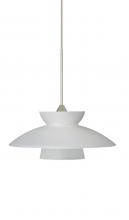 Besa Lighting X-271825-SN - Besa Pendant For Multiport Canopy Trilo 7 Satin Nickel Frost 1x50W MAX GY6.35 Base