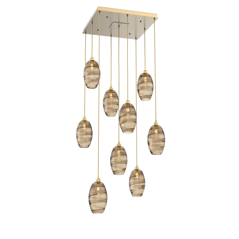 Ellisse Square 9pc Multi-Pendant