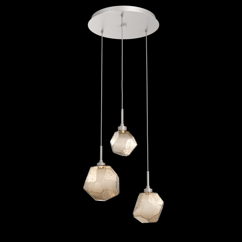 Gem Round 3pc Multi-Pendant