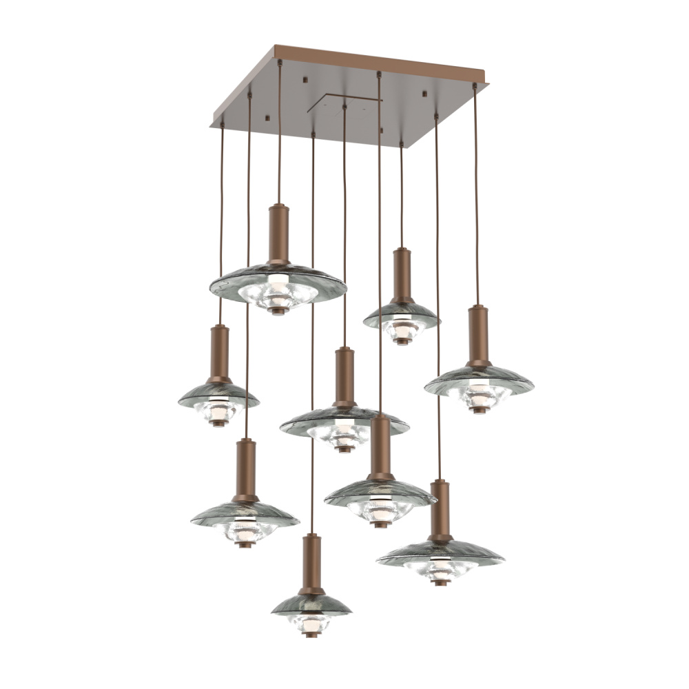 Cirrus Square 9pc Multi-Pendant