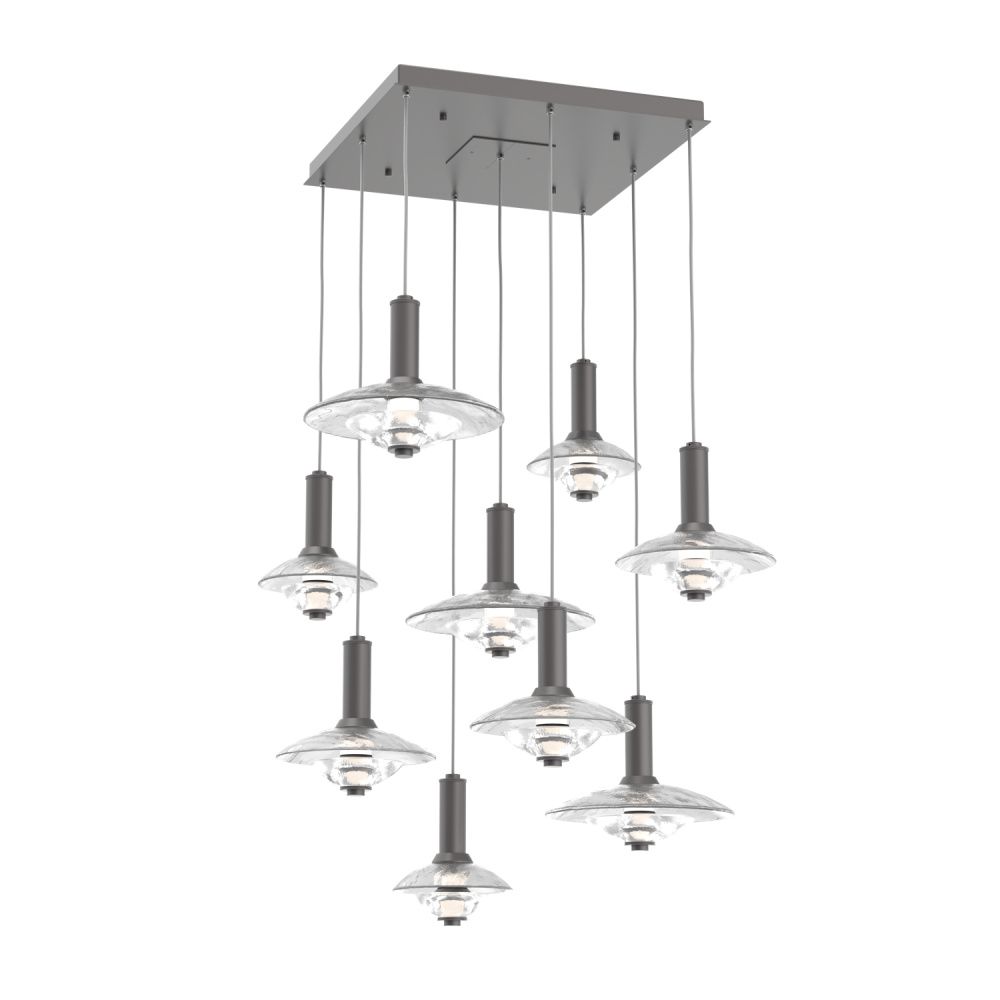 Cirrus Square 9pc Multi-Pendant