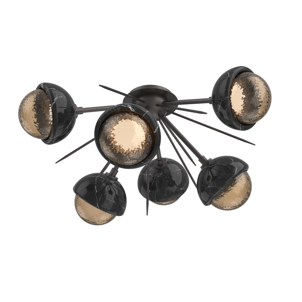 Cabochon Semi Flush Mount Graphite