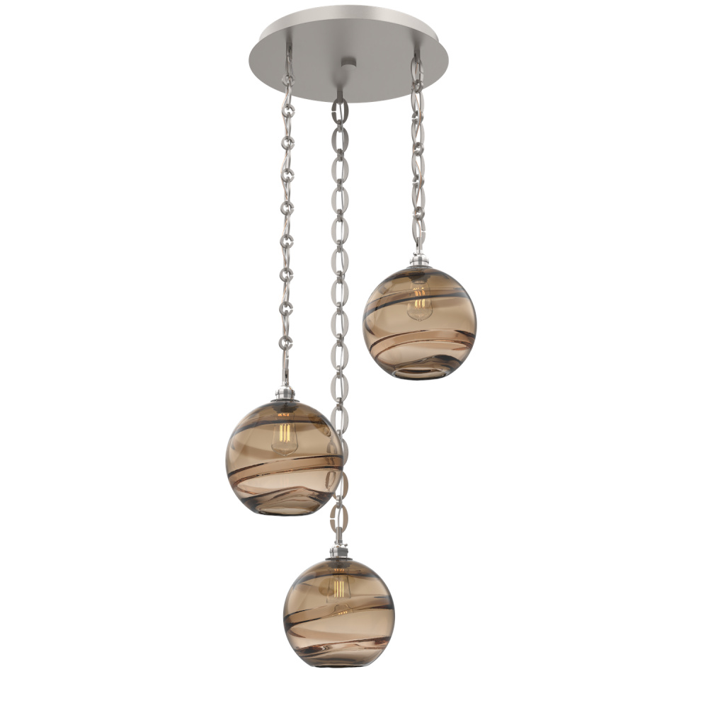Terra Round 3pc Multi-Pendant Chain