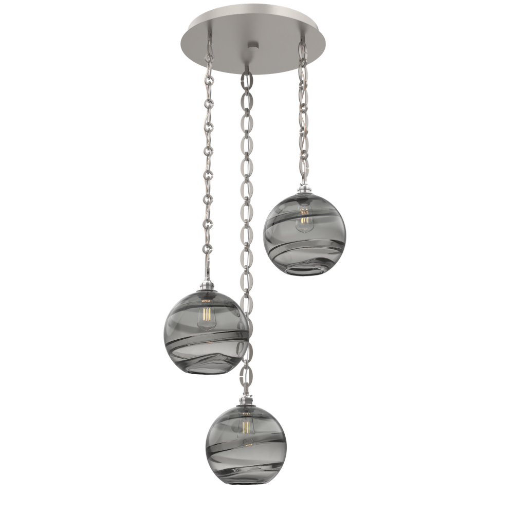 Terra Round 3pc Multi-Pendant with Chain