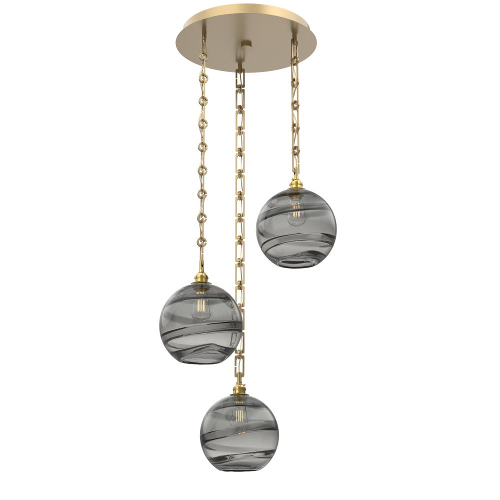 Terra Round 3pc Multi-Pendant with Chain