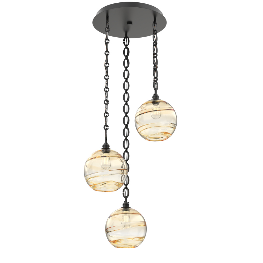 Terra Round 3pc Multi-Pendant with Chain