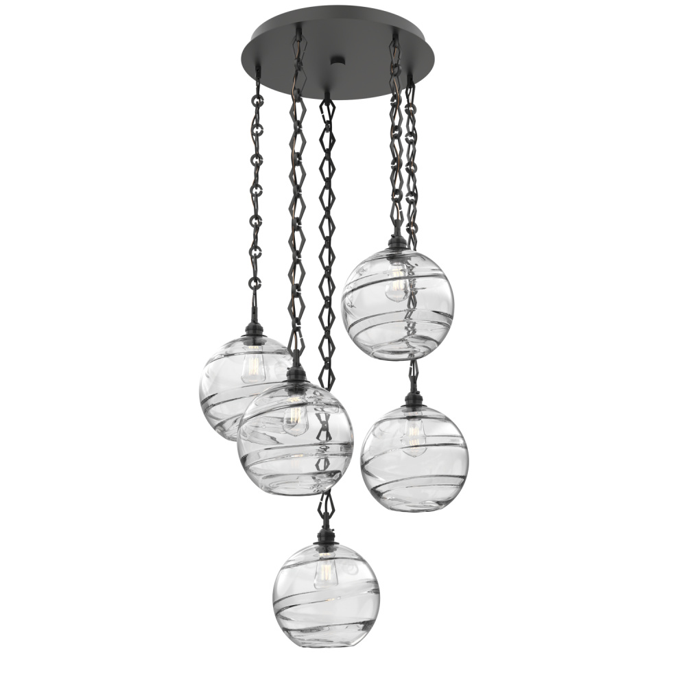 Terra Round 5pc Multi-Pendant with Chain