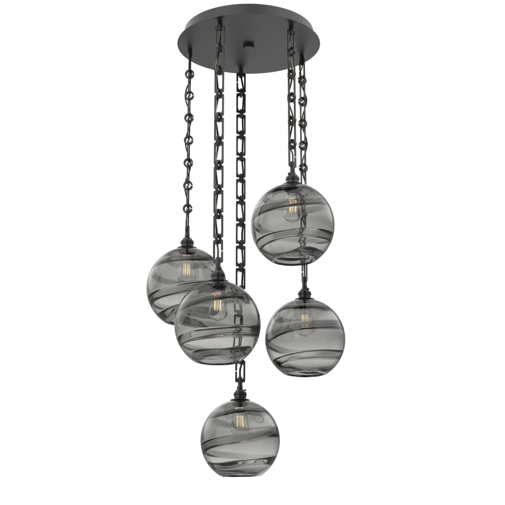 Terra Round 5pc Multi-Pendant with Chain