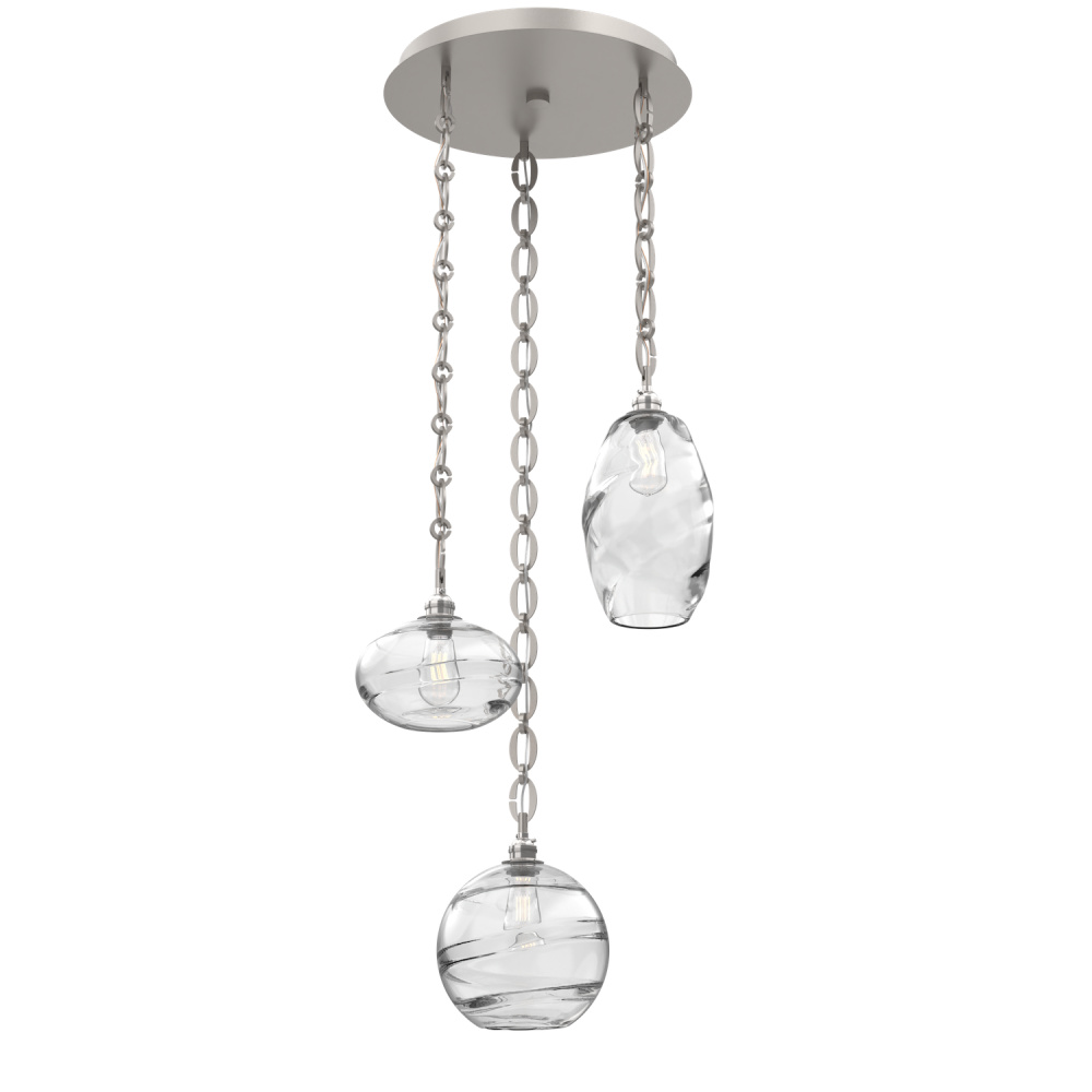 Misto Round 3pc Multi-Pendant Chain