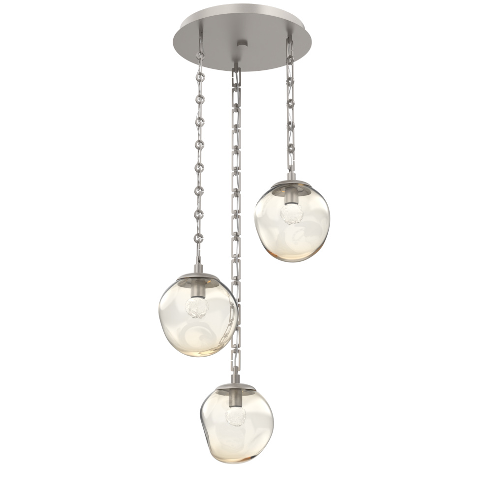 Aster Round 3pc Multi-Pendant with Chain (LED)