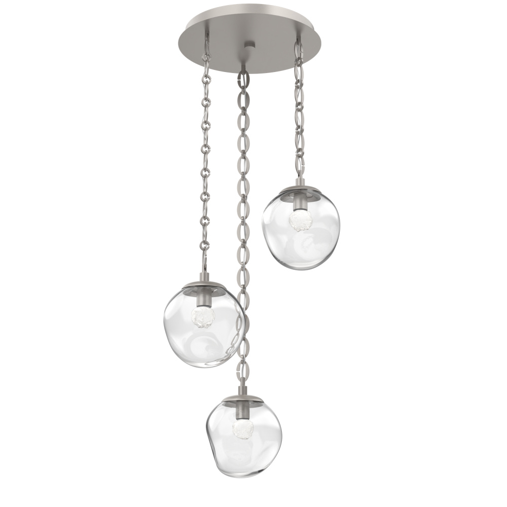 Aster Round 3pc Multi-Pendant with Chain (LED)