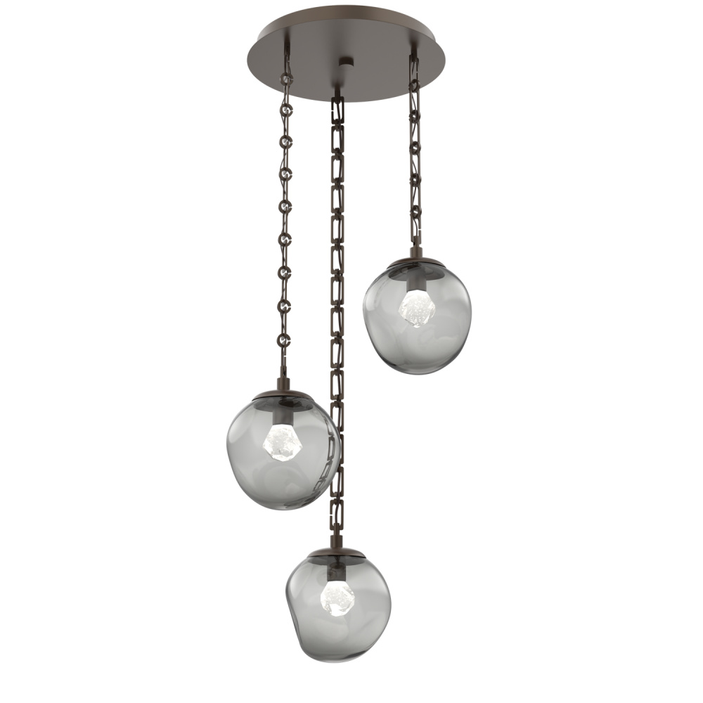 Aster Round 3pc Multi-Pendant Chain (LED)