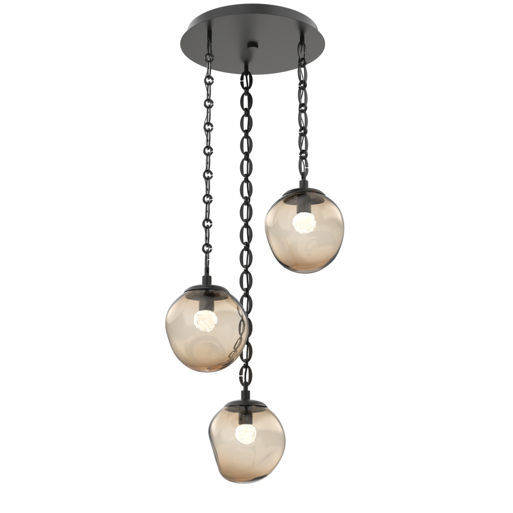 Aster Round 3pc Multi-Pendant Chain (LED)