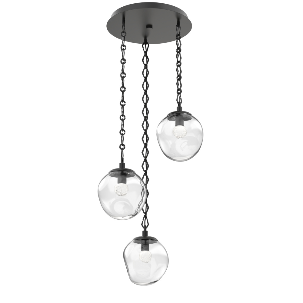 Aster Round 3pc Multi-Pendant with Chain (LED)