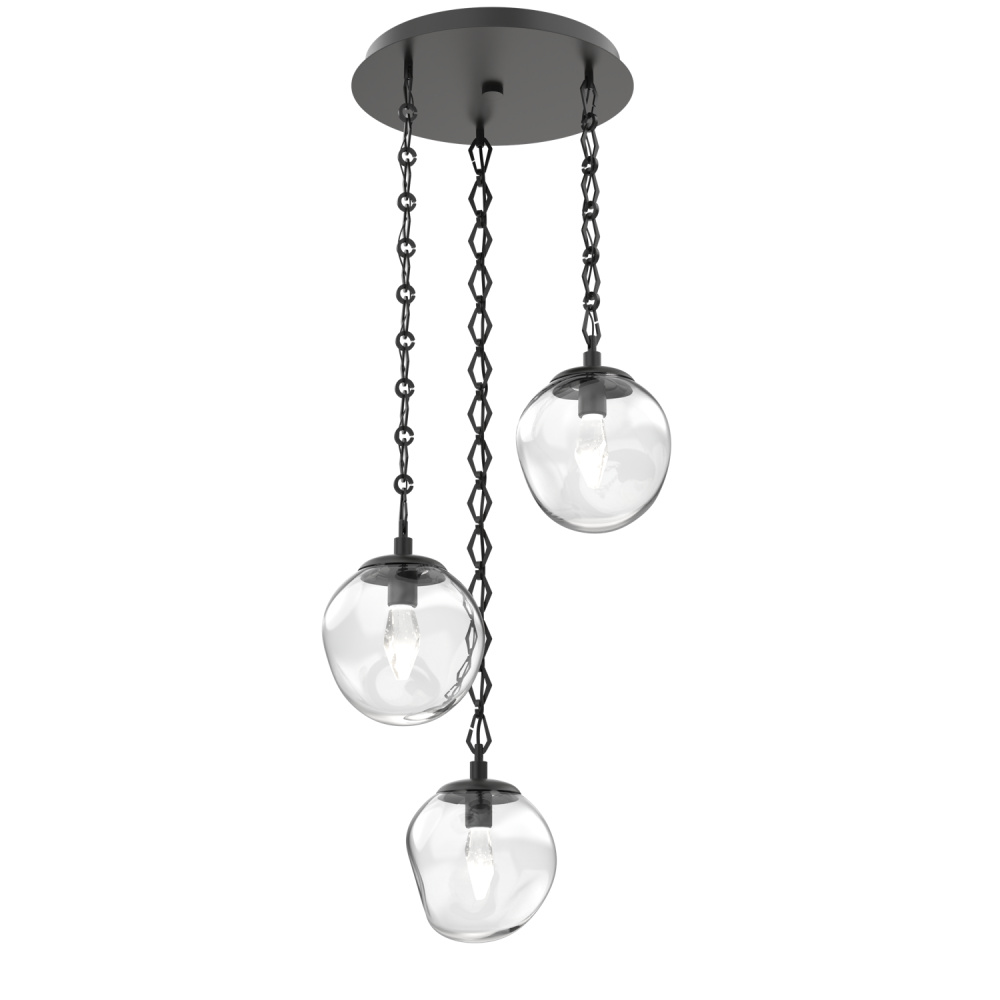 Aster Round 3pc Multi-Pendant Chain (LED)