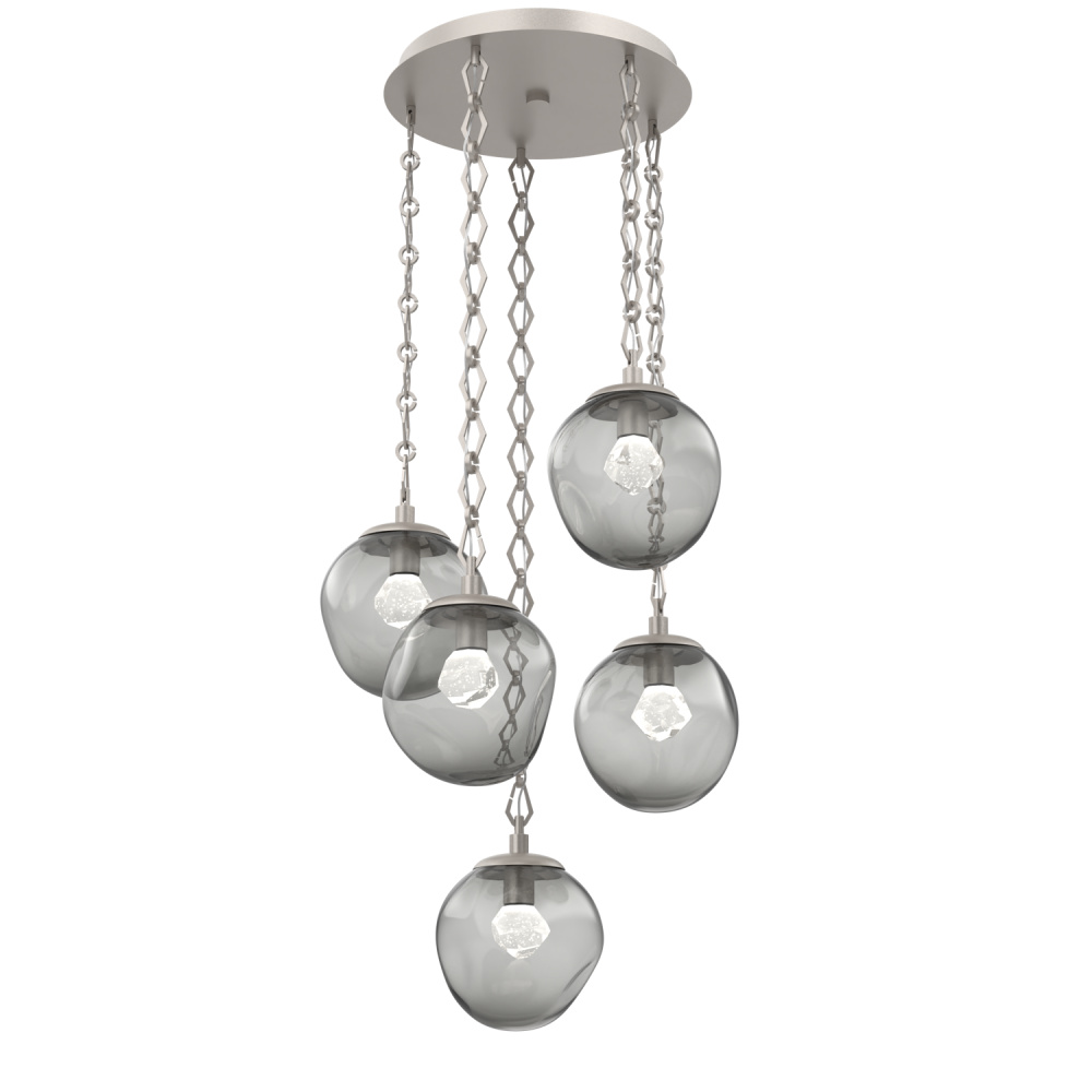 Aster Round 5pc Multi-Pendant Chain (LED)