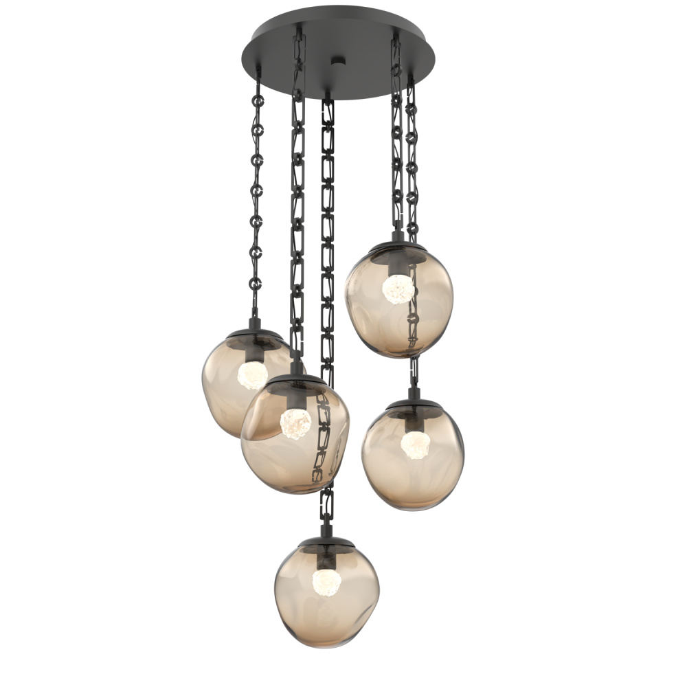 Aster Round 5pc Multi-Pendant Chain (LED)