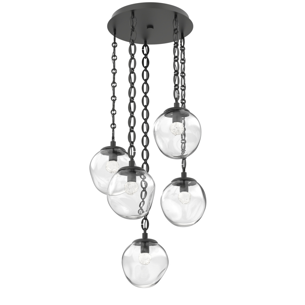 Aster Round 5pc Multi-Pendant Chain (LED)