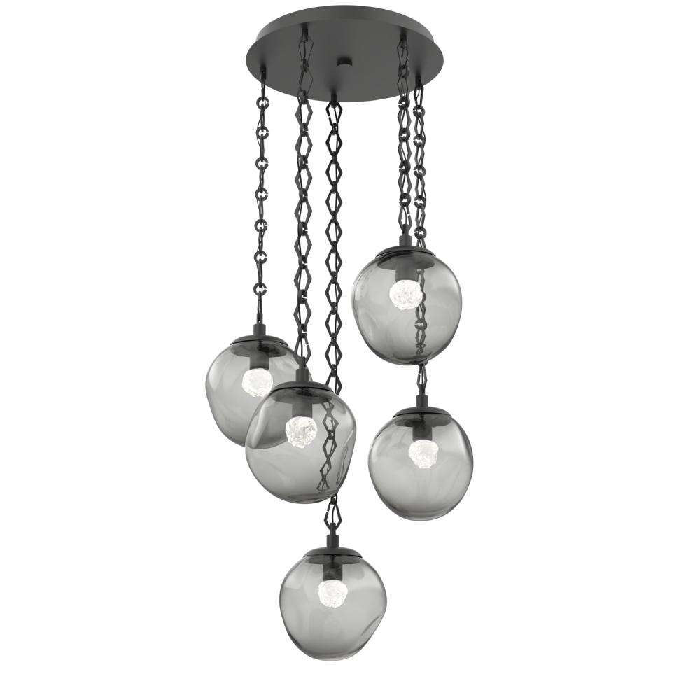 Aster Round 5pc Multi-Pendant Chain (LED)