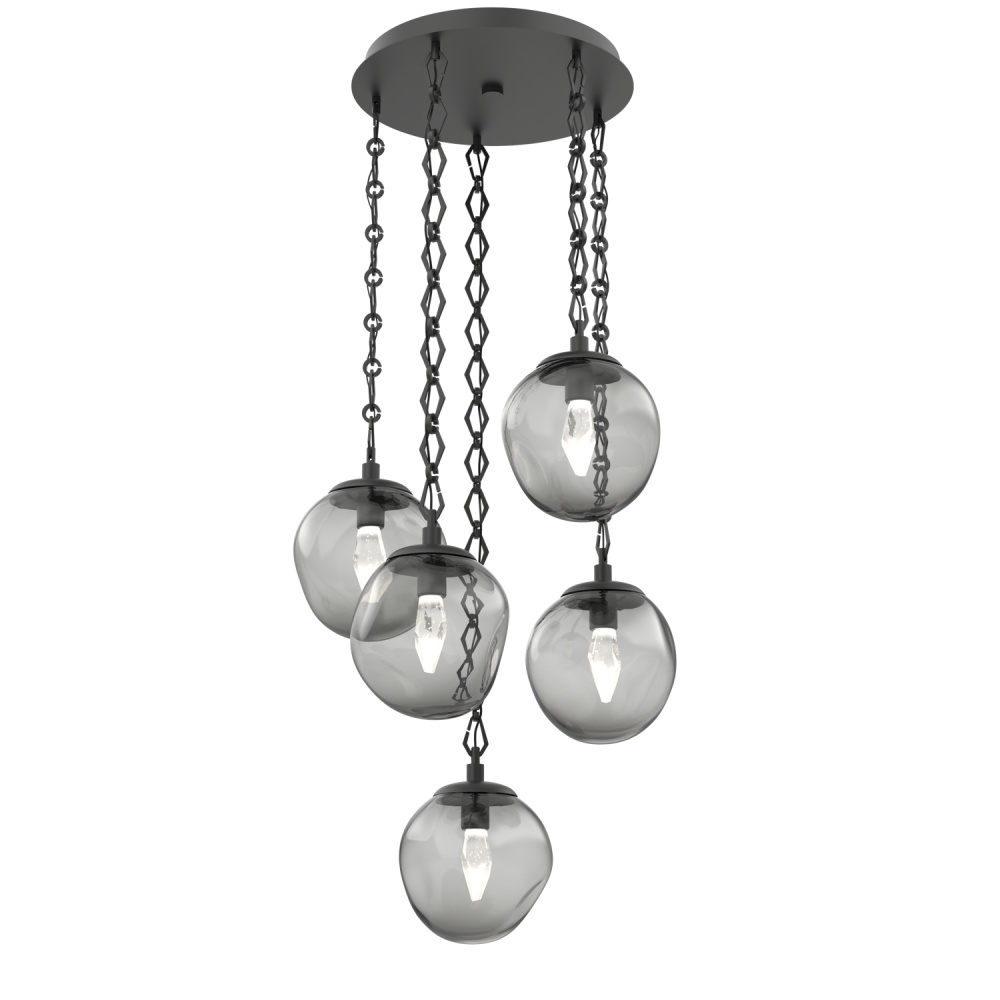 Aster Round 5pc Multi-Pendant Chain (LED)