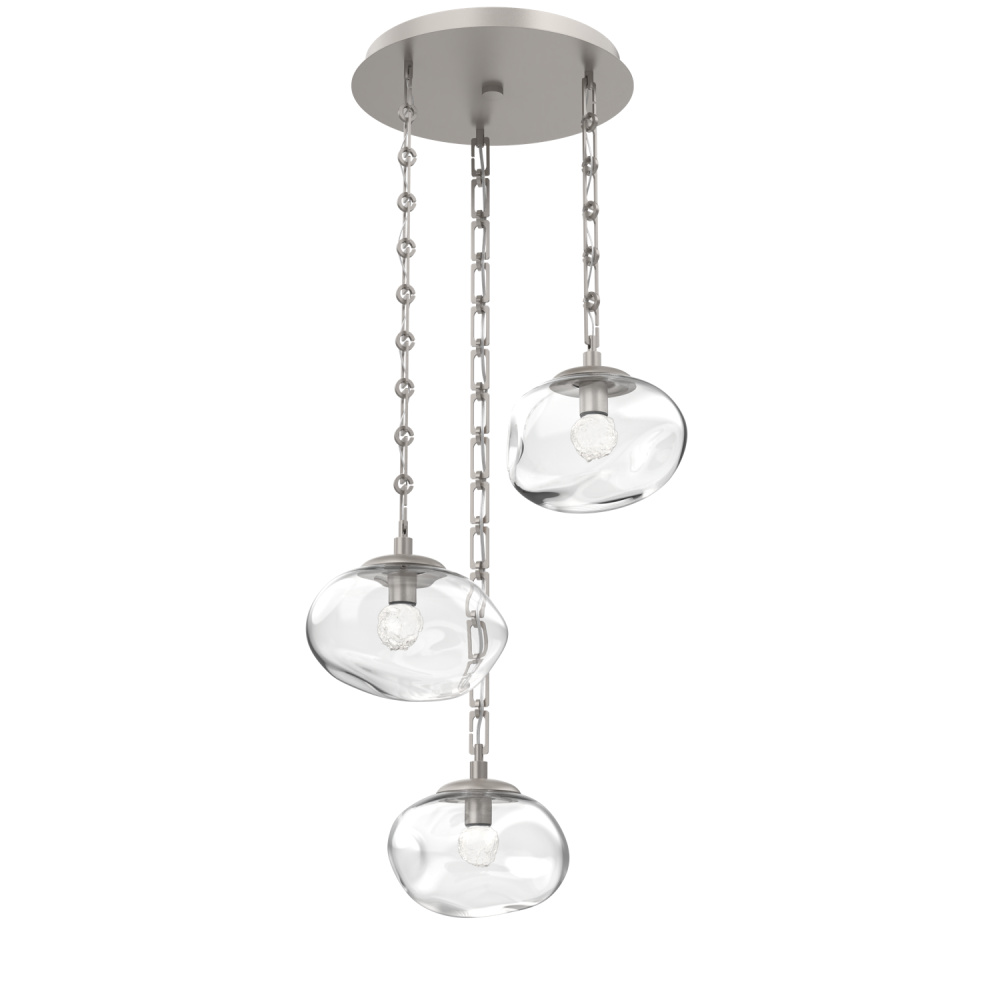 Nova Round 3pc Multi-Pendant with Chain (LED)
