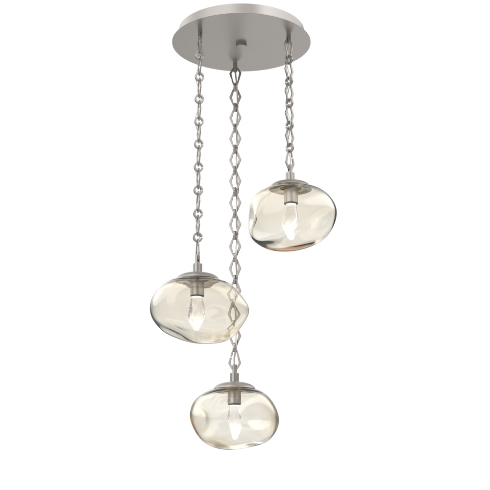 Nova Round 3pc Multi-Pendant with Chain (LED)