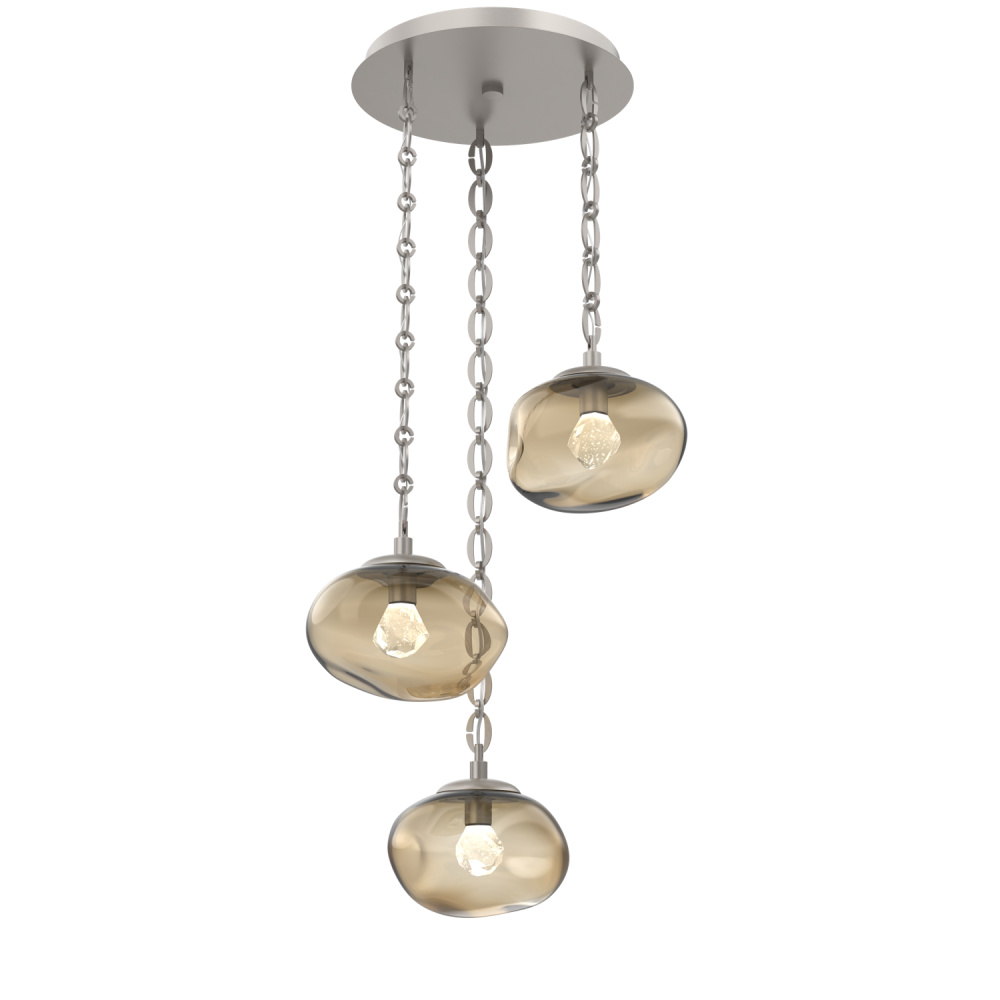 Nova Round 3pc Multi-Pendant with Chain (LED)