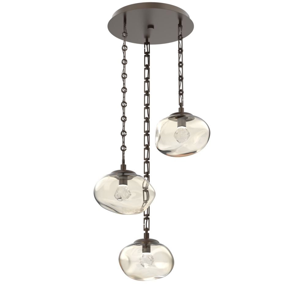 Nova Round 3pc Multi-Pendant Chain (LED)