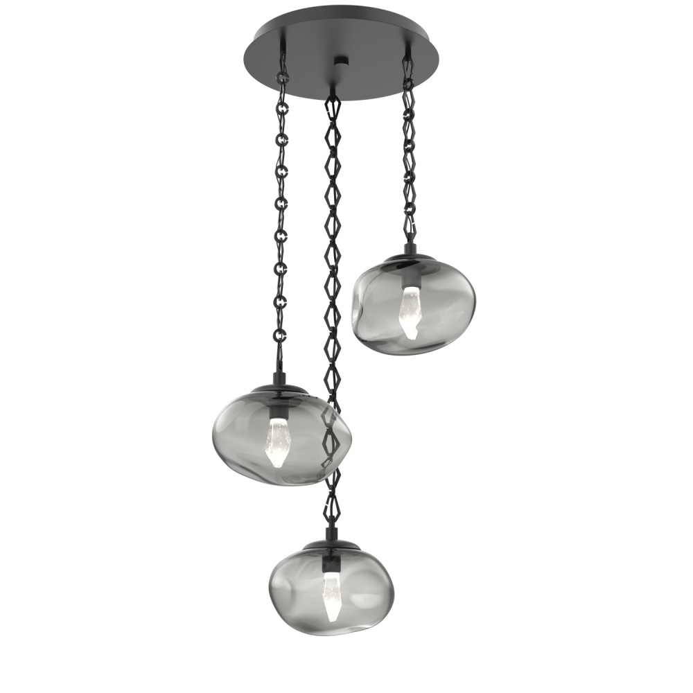 Nova Round 3pc Multi-Pendant Chain (LED)