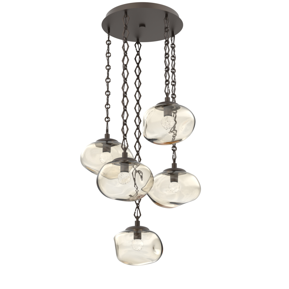 Nova Round 5pc Multi-Pendant Chain (LED)