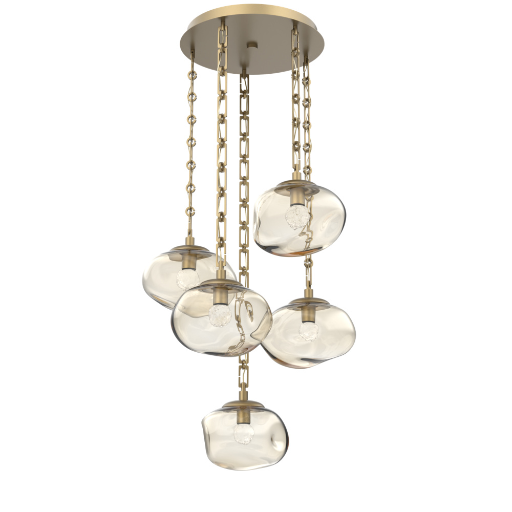 Nova Round 5pc Multi-Pendant Chain (LED)