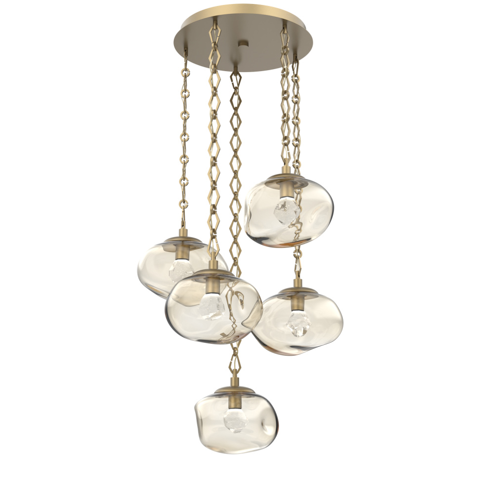 Nova Round 5pc Multi-Pendant Chain (LED)