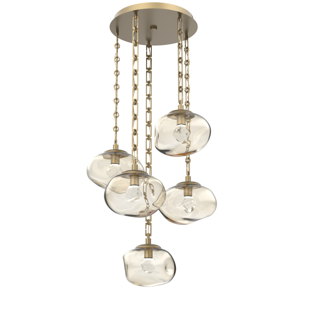Nova Round 5pc Multi-Pendant Chain (LED)