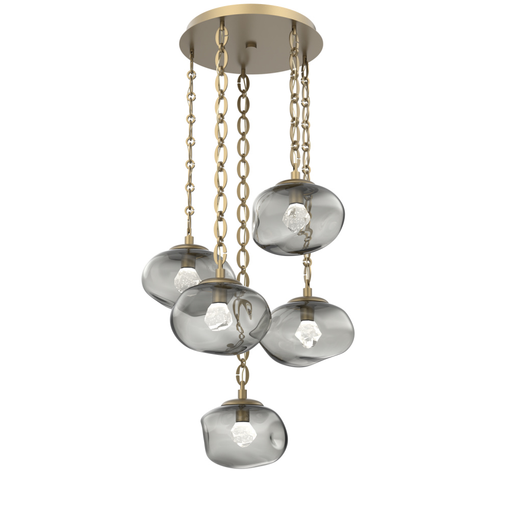 Nova Round 5pc Multi-Pendant Chain (LED)