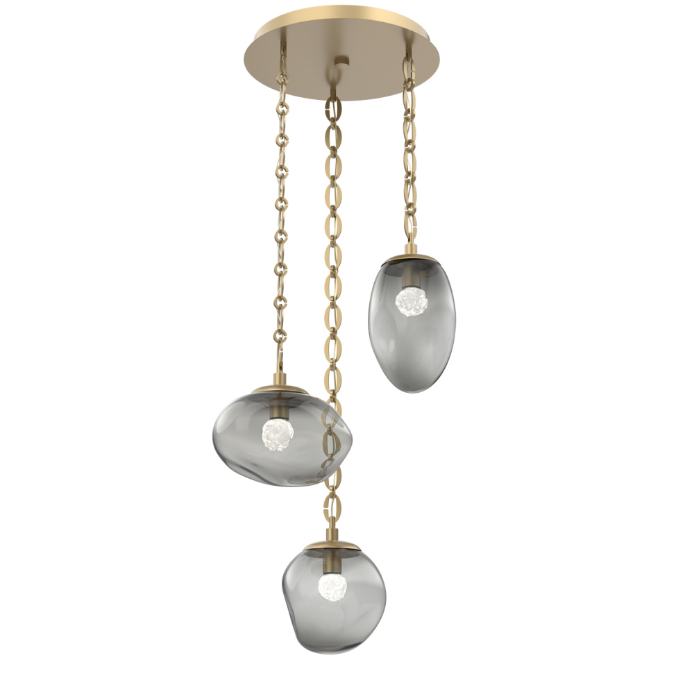 Cosmos Round 3pc Multi-Pendant Chain (LED)