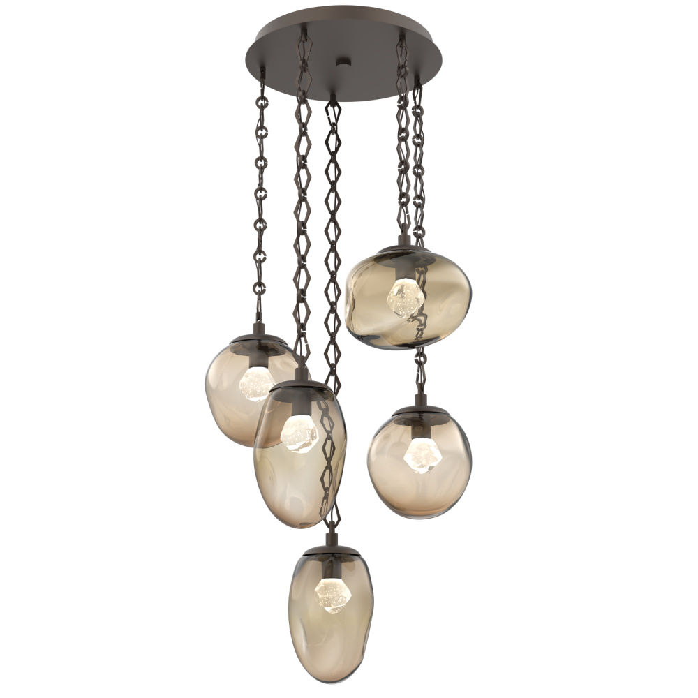 Cosmos Round 5pc Multi-Pendant Chain (LED)