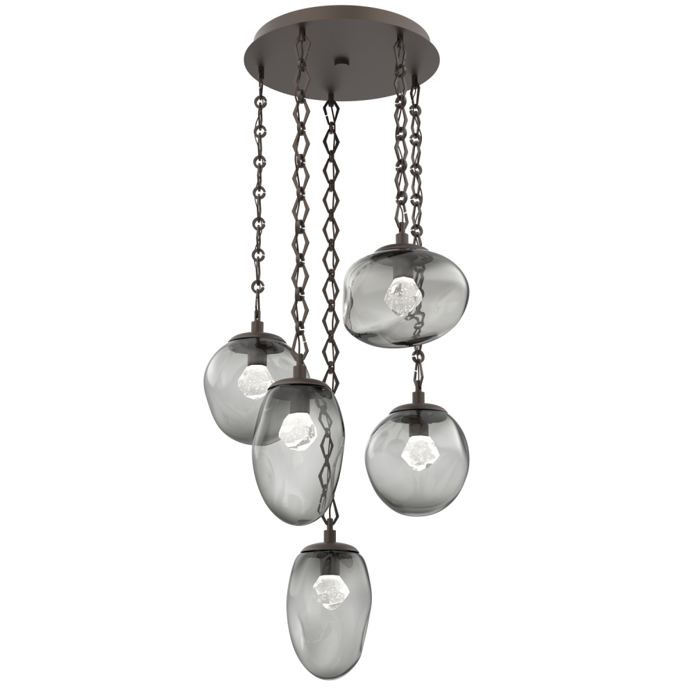 Cosmos Round 5pc Multi-Pendant Chain (LED)