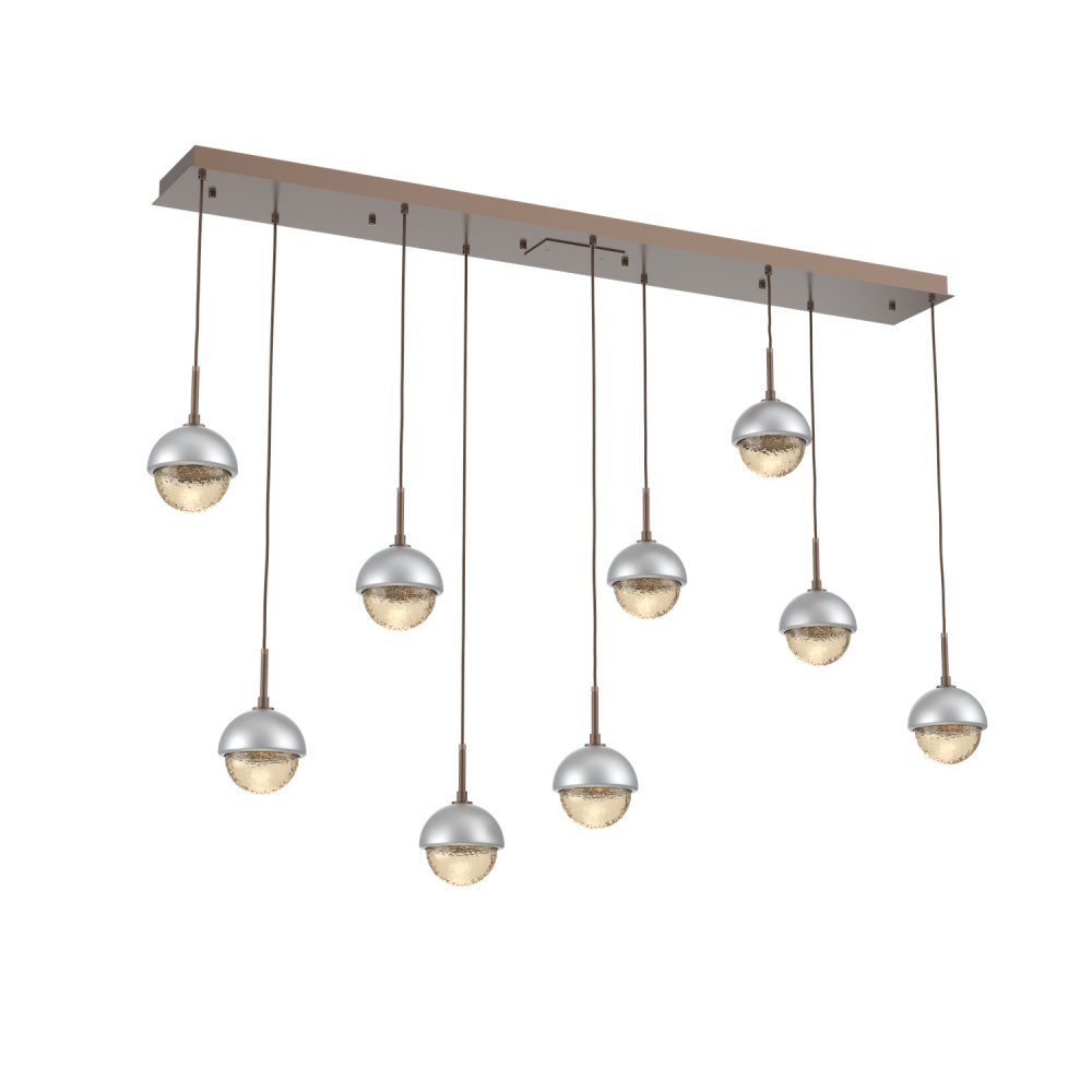 Cabochon Linear 9pc Multi-Pendant