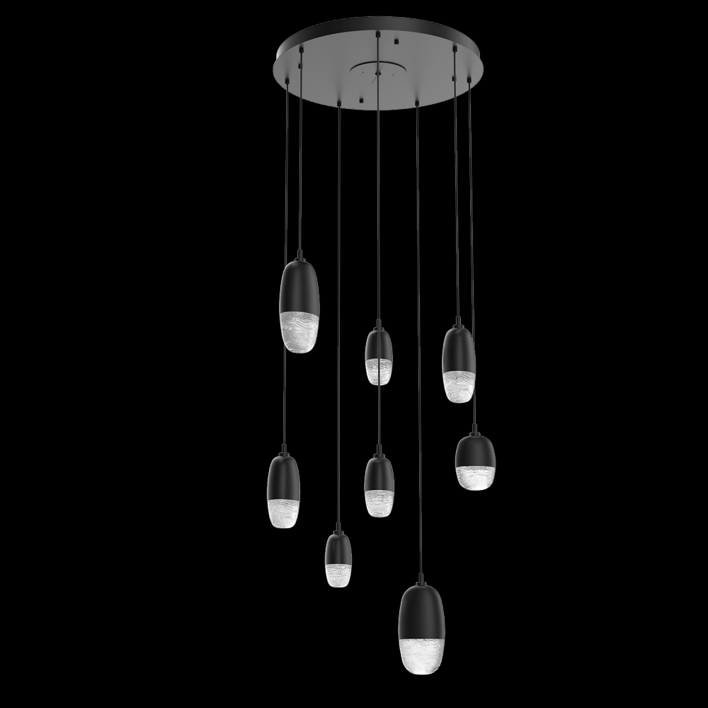 Pebble Round 8pc Multi-Pendant